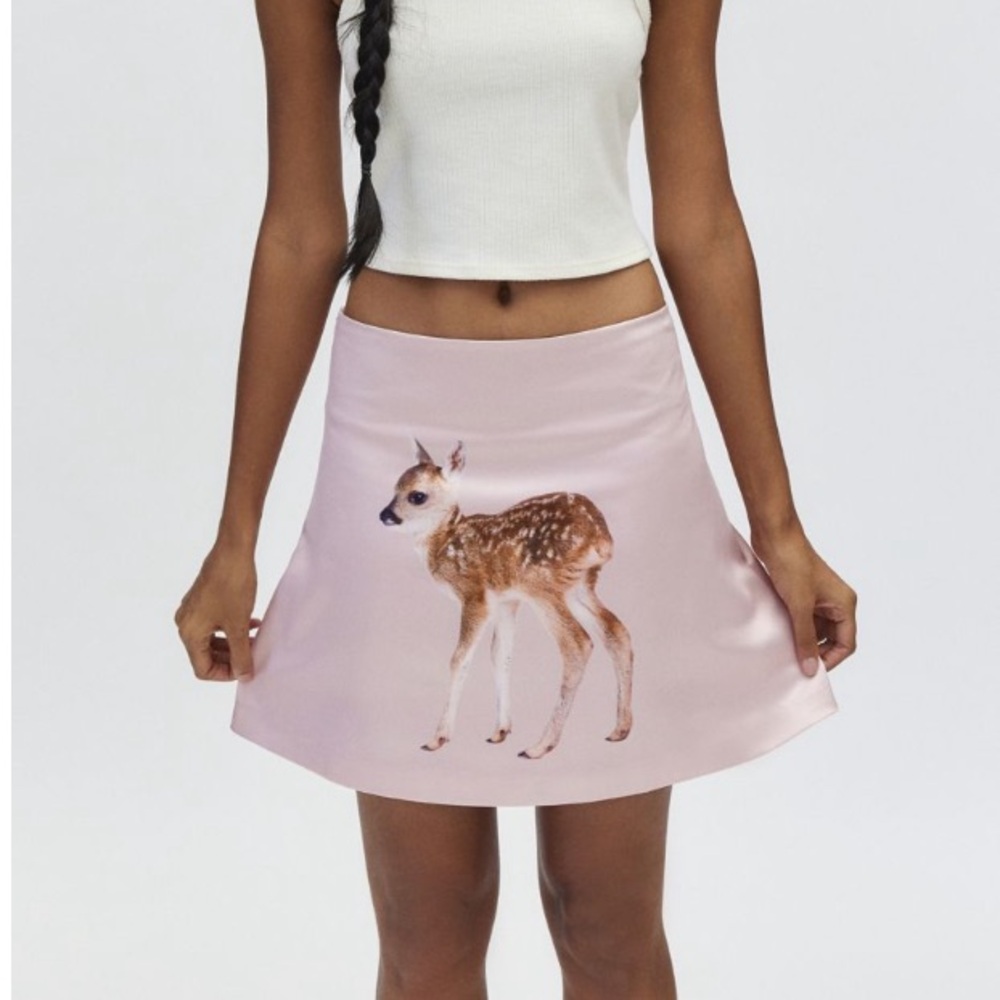 TYLER MCGILLIVARY FAWN mini skirt $155 NWOT RARE - Picture 4 of 10